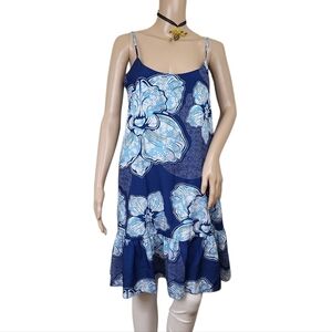 Jean-Pierre Klifa Hibiscus Dress  Tropical Bloom Ocean
